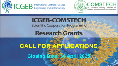 ICGEB COMSTECH grants - Slider